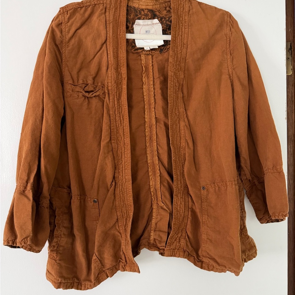 Women's Tan Hei Hei Kimono-style Wrap Jacket - Picture 3 of 5